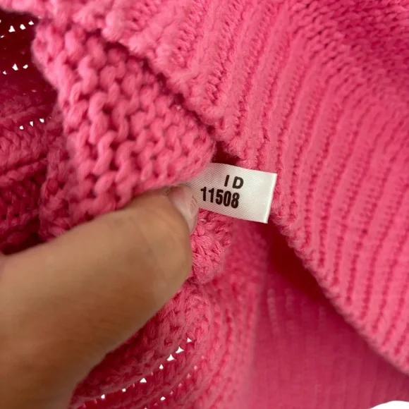 Express Vintage 90s Y2K Bubblegum Barbie Short Sleeve Knit Sweater Size L fits M - Picture 6 of 6